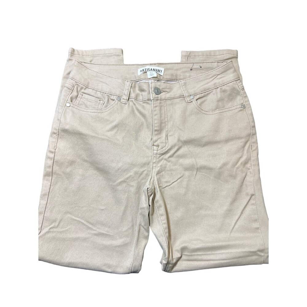Artisan NY Beige Khaki Jeans Skinny Size 6 Denim Women